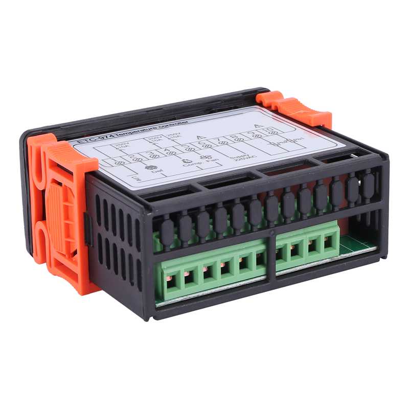 ETC-974 Mini Temperatuurregelaar Koelkast Thermostaat Regulator Temperatuurregelaar Thermokoppel Ntc Dual Sensor 220V