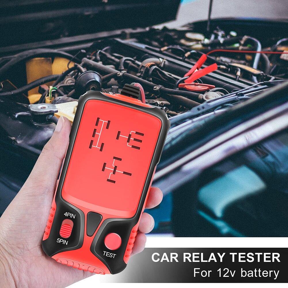 12V Pro Auto Auto Batterij Checker Elektronische Automotive Auto Relais Tester Voor Auto 'S Auto Batterij Checker