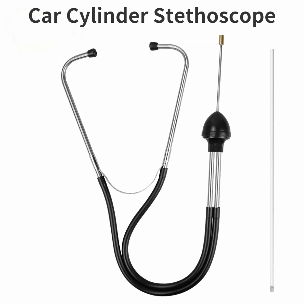 Estetoscopio de cilindro automático para mecánicos, herramientas para mecánicos, estetoscopio, bloque de motor de coche, diagnóstico, piezas de repuesto para audición automotriz