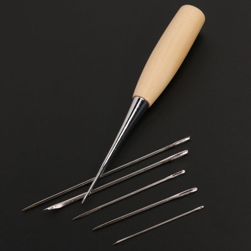 Stainless Steel Leather Sewing Needles Stitching Needle Set Thread Thimbles Hand Sewing Repairing Tools For DIY Handmade