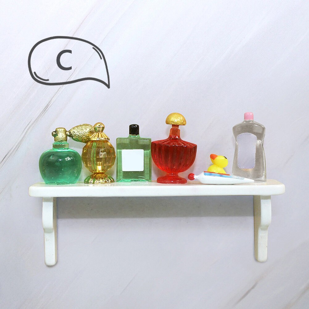 Étagère de parfum Miniature pour enfants, simulation de scène, modèle 1/12, accessoire de maison de poupée à monter soi-même