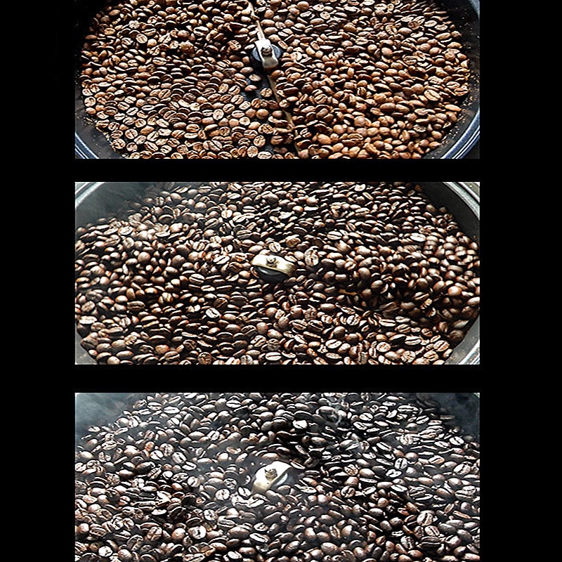 Hemmabrukade rostmaskiner för kaffebönor för