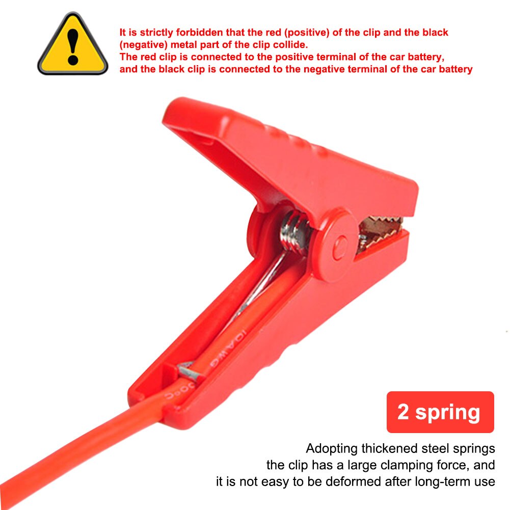 EC5 Plug Connector Car Emergency Start Power Cable Clamp 12V Car Jump Starter Cable Storage Battery Anti-reverse Alligator Clip