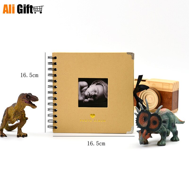 Photo Album DIY Handmade Scrapbook Photo Journal for Baby Family DIY Picture Album Candy Color Photo Album