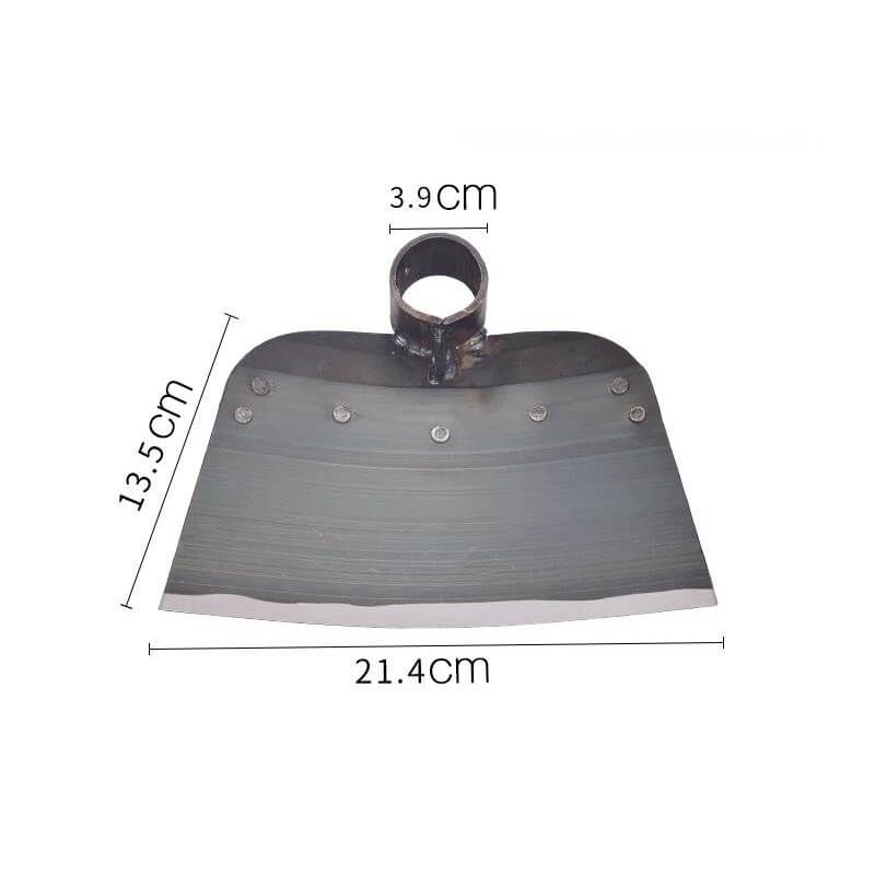 Grass Hoe Head Steel Weeding Shovel Thickened Gardening Hoe Land Plowing Vegetable Planting Multi-Use Agricultural Tools: army green