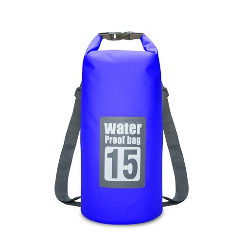 Winmax – sac à dos sec étanche pour activités en plein air, sac de rangement pour Sports de Rafting, kayak, canoë, natation, Kits de voyage: 15L Deep Blue