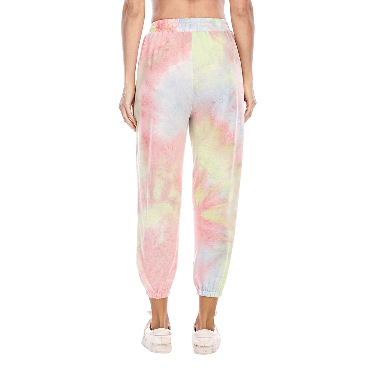 Dames trekkoord tie-dye broek casual joggingbroek sportbroek voor dames dames