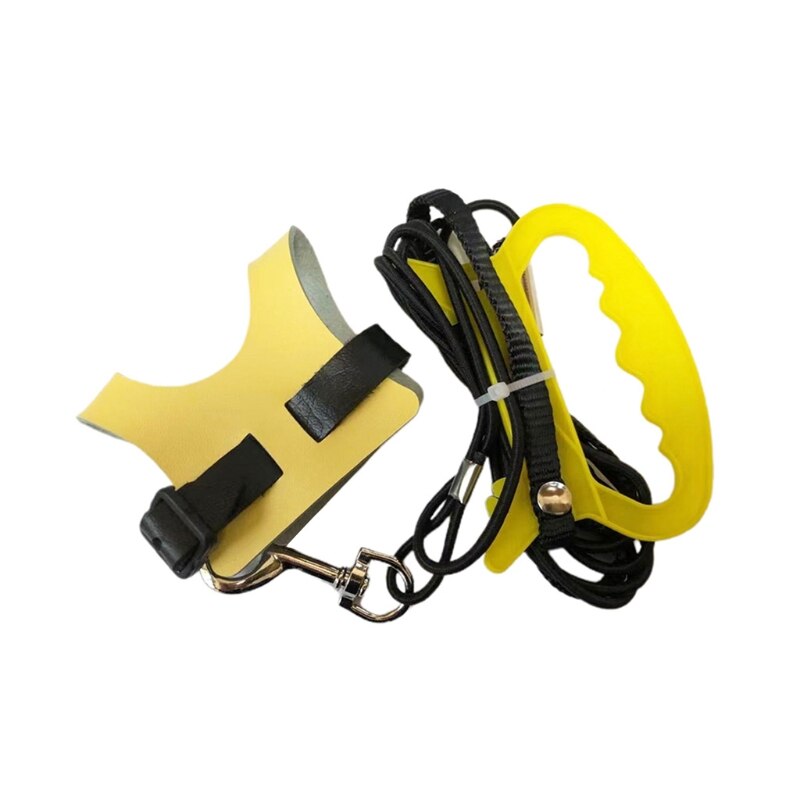 Imbracatura per uccelli imbracatura per uccelli imbracatura per pappagalli e imbracatura per pappagalli corda per uccelli in pelle design di allenamento regolabile anti-morso: giallo / S