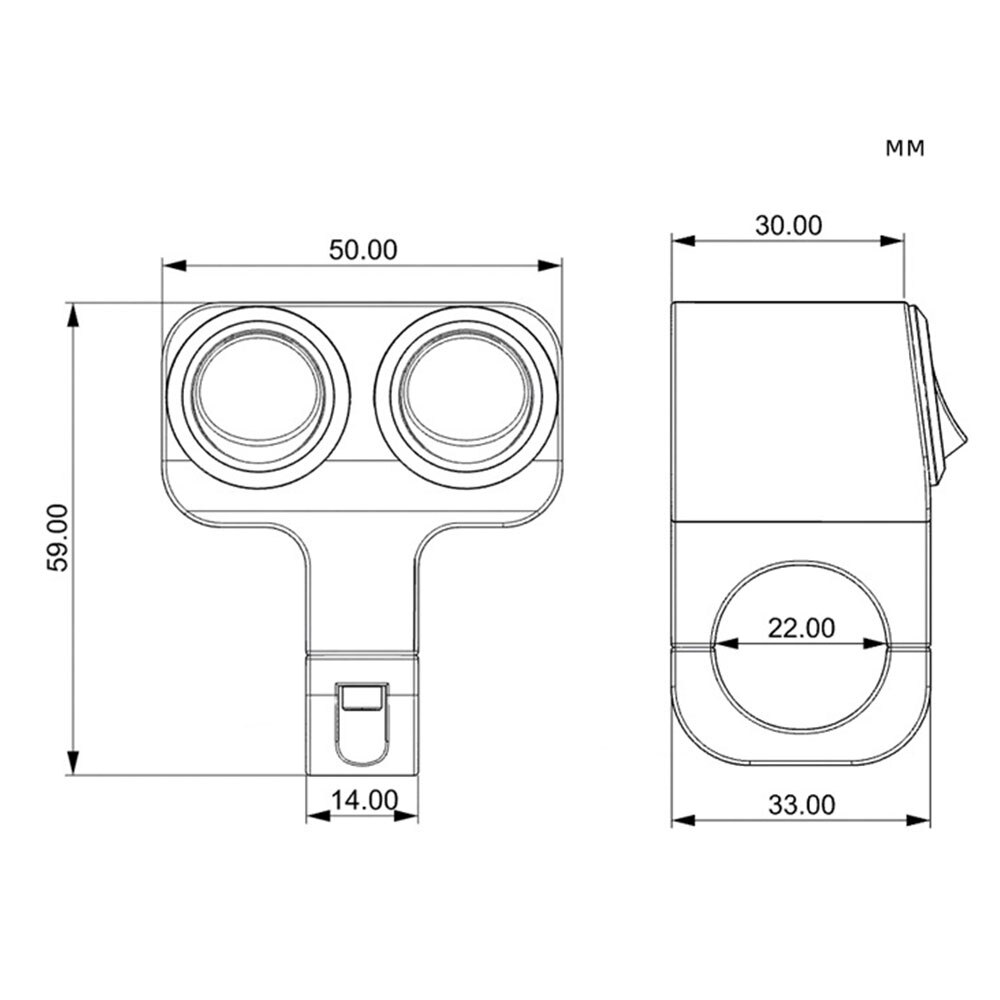12V 7/8" Handlebar Control Switch Motorcycle Dual Control Headlight Double Flasher Speaker Switch Replacement Accessories
