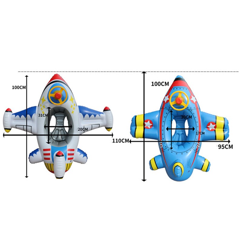 Anneau de natation en avion , siège gonflable pour enfants, anneau de natation pour l'été, fête aquatique amusante en plein air DRSA88