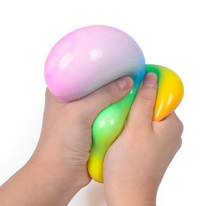 Regenboog Vent Bal Decompressie Speelgoed Trage Rebound Anti Stress Reliever Bal Squeeze Relief Gezonde Speelgoed Roze Vent Speelgoed