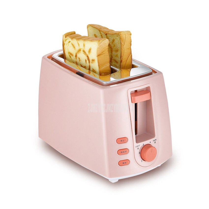 Bread Baking Oven Machine 6-Gear Adjustable Electric Toaster Household Automatic Breakfast Toast Sandwich Maker Reheat Function