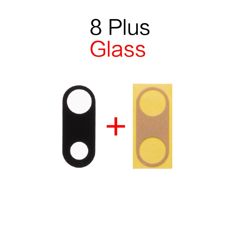 1 sztuk tylna kamera szklany obiektyw pierścień Bezel pokrywa uchwyt dla iPhone 7 8 Plus X obiektyw części zamienne: For 8 Plus Lens