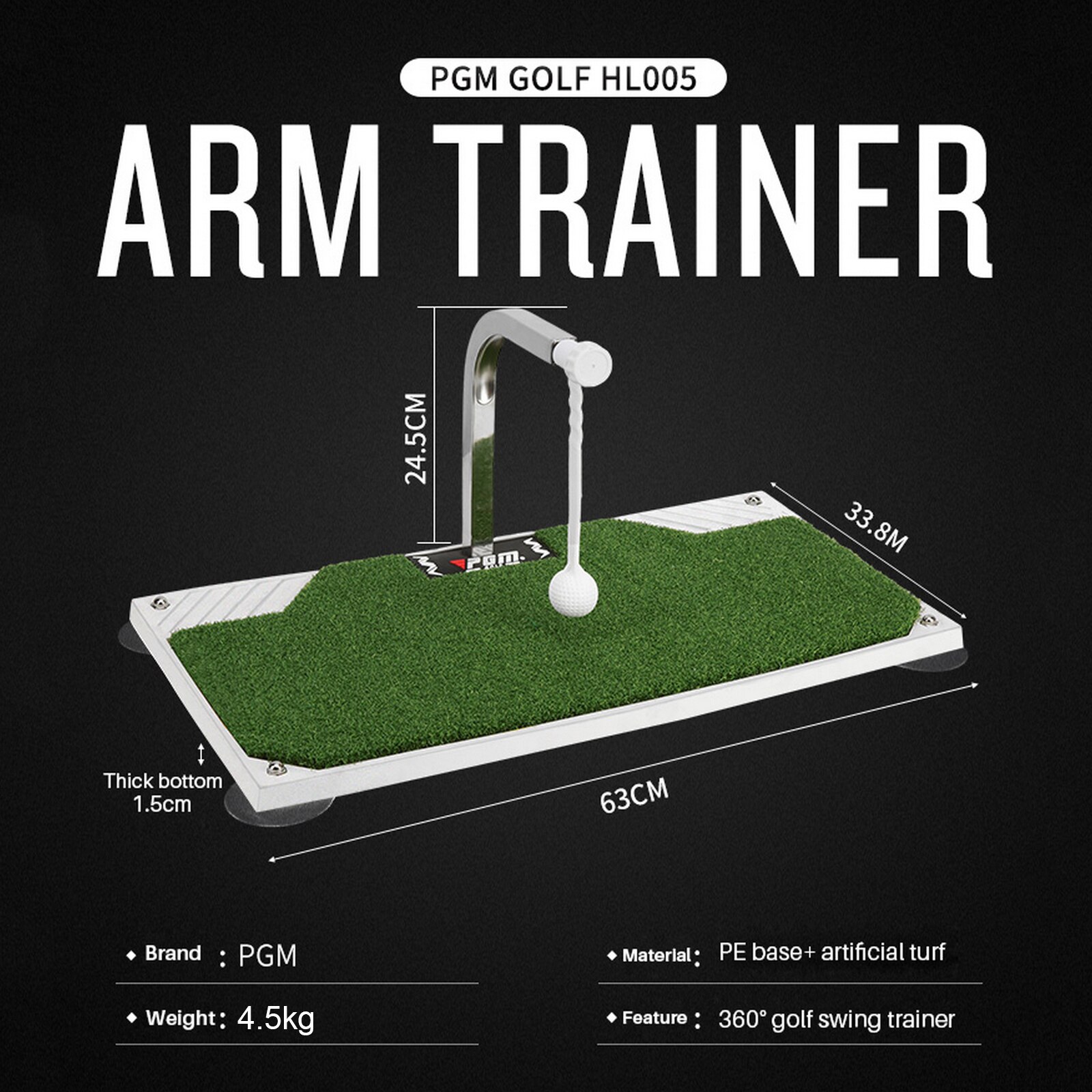 Golf Swing Trainer 360 Rotation Golf Putting Praxis Matte Golf Putter Trainer Anfänger Golf Schaukel Pytting Training Aids