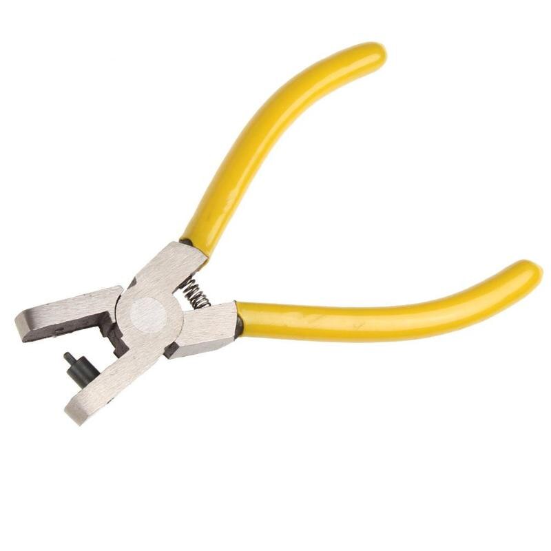 2.0 Mm Universele Hand Lederen Band Horloge Band Riem Ponsen Tool Geel Kleine Perforator Tang Gereedschap Voor Thuis Winkel