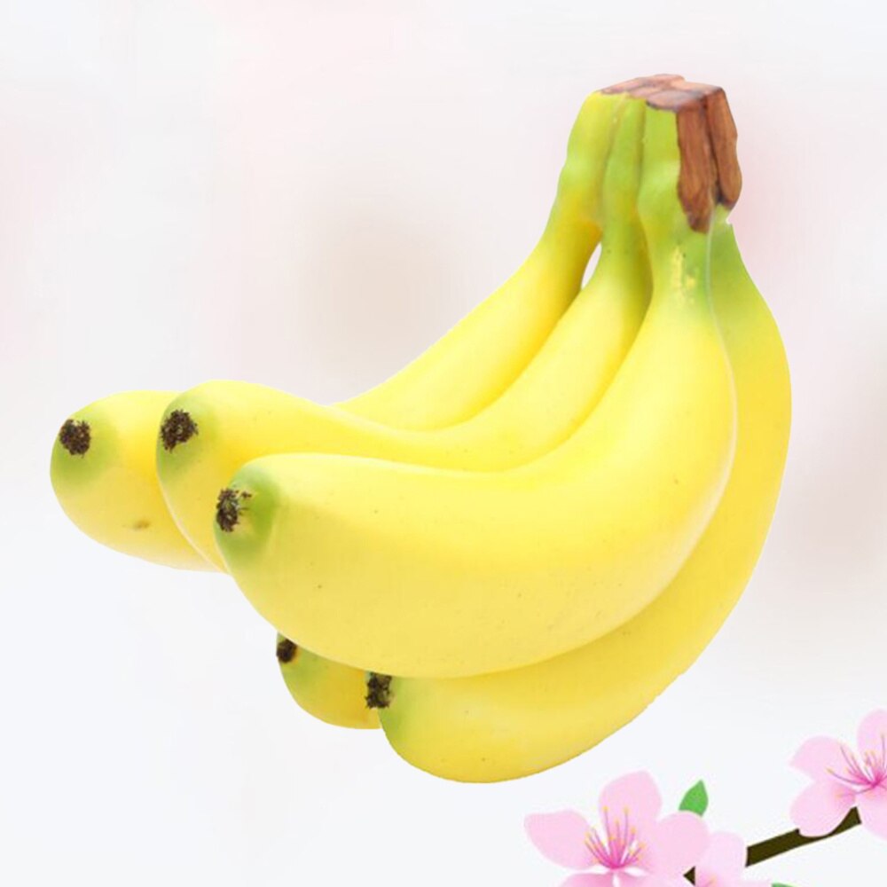 5Pcs Simulatie Banaan Fotografie Props Kunstmatige Fruit Banaan Diy Banaan Fruit Winkel Ornament