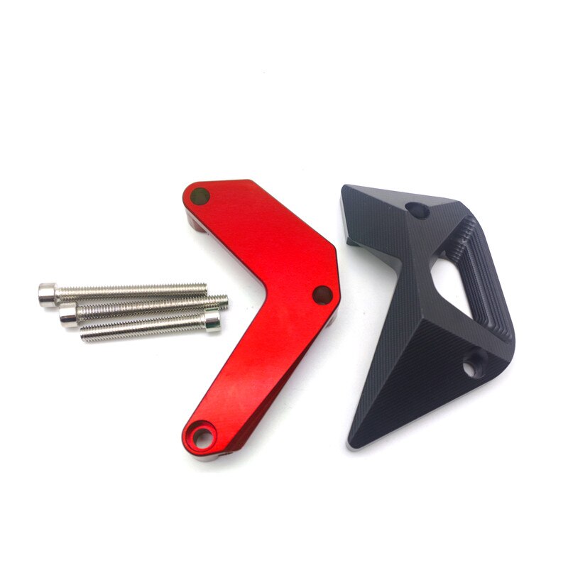 Protector de aluminio CNC para moto r de moto rcycle Protector lateral de motor Cubierta protectora para Kwawasaki Z900 Z1000: Rojo