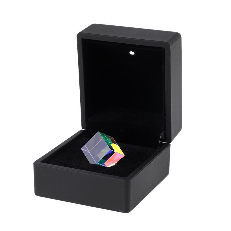 Color-collecting Prism Optical RGB glass prism 6-sided Light X Cube With Light Box Color Prism Square Prism Optical Glass Lens