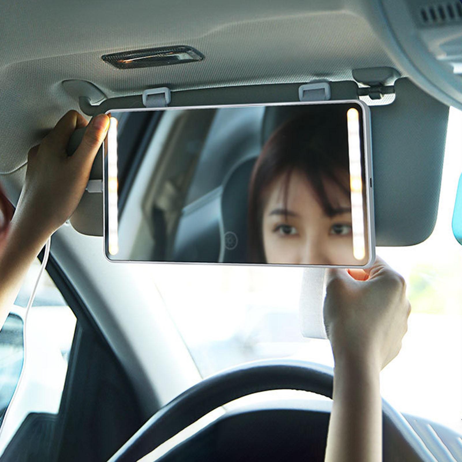 Universal Auto Interior Makeup Mirror Sun Visor with LED Fill Light Car Supply Sun Visor High Clear Interior HD Mirror