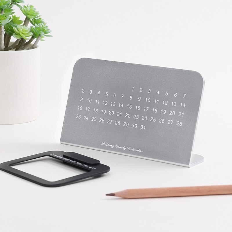 2021New Adjustable Desktop Yearly Calendar Super Unique Perpetual Calendar Desk Decoration
