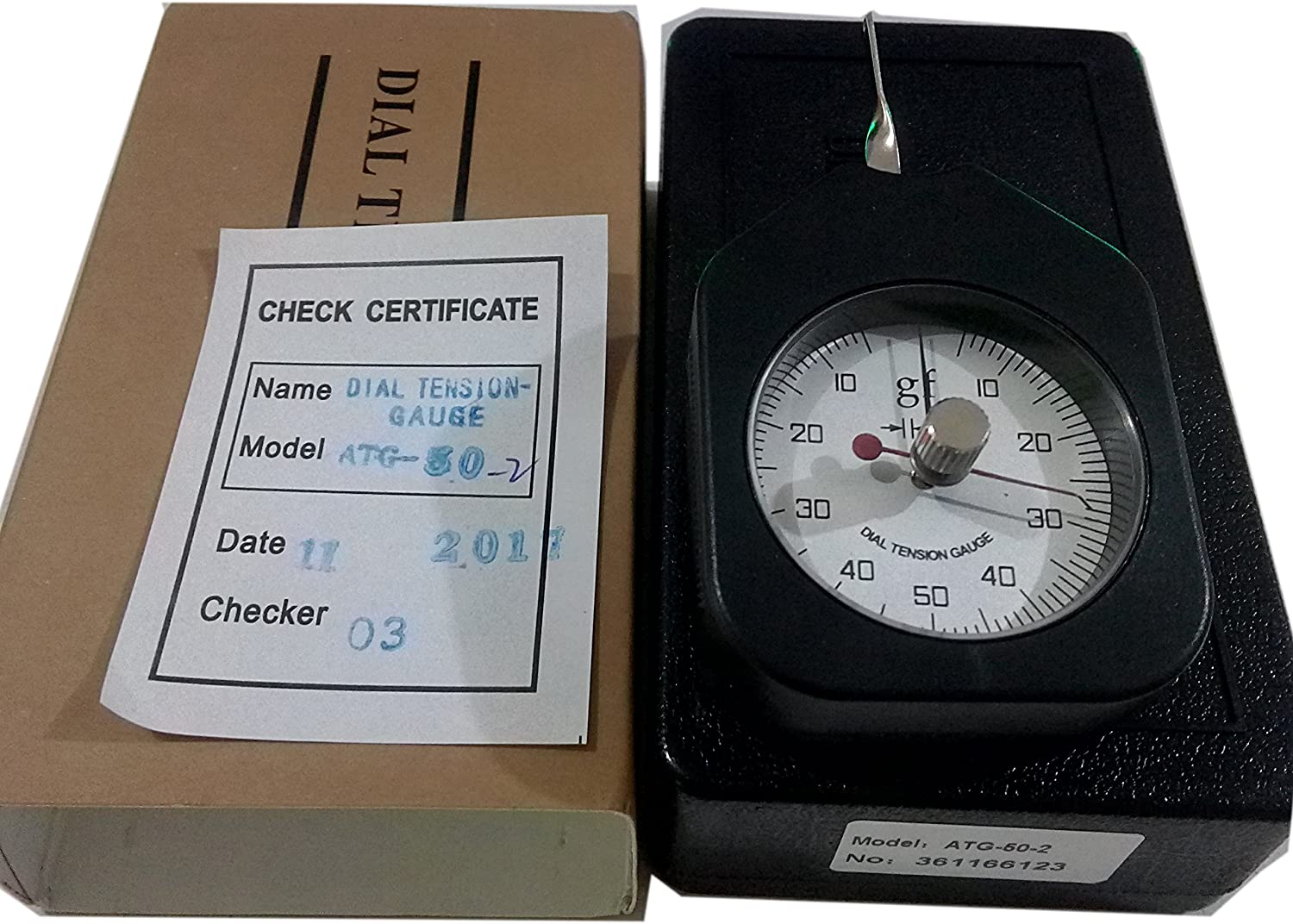 Dubbele Naald Gram Gauge Tension Tester Meter Tensiometer Met 50G 10G Tot 50G Tot 10G Range