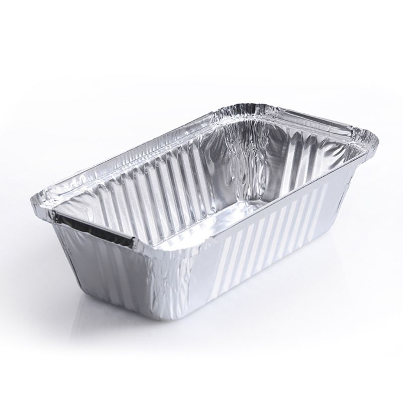 10 stuks wegwerp aluminiumfolie blikken bakvorm rechthoek brood cake bakplaat bbq  e7cb