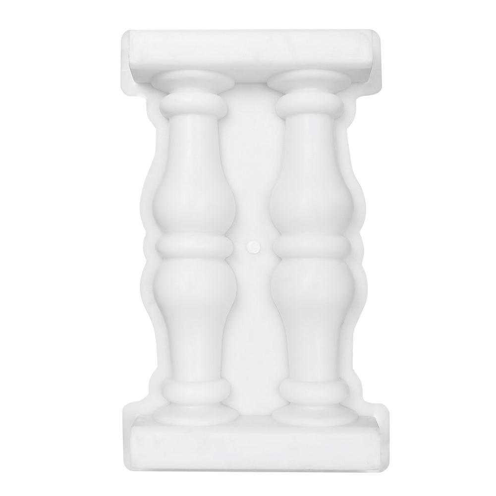 Florero romano valla de columna molde de plástico doble jarrón cerca artística DIY artesanía hogar jardín decoración moldes de hormigón