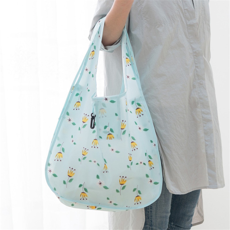 Waterproof Polyester Folding Reusable Eco Shopping Bag Travel Pouch Tote Handbag Shoulder Bags Casual