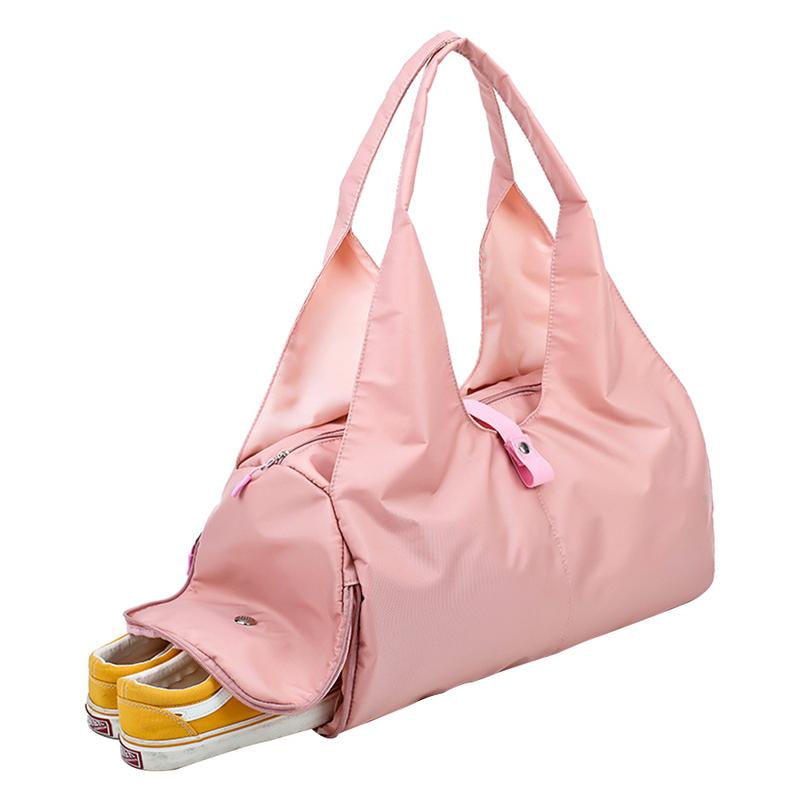 Rosa svart sport gym träningsväska män kvinnor fitness gymnastik åkpåse