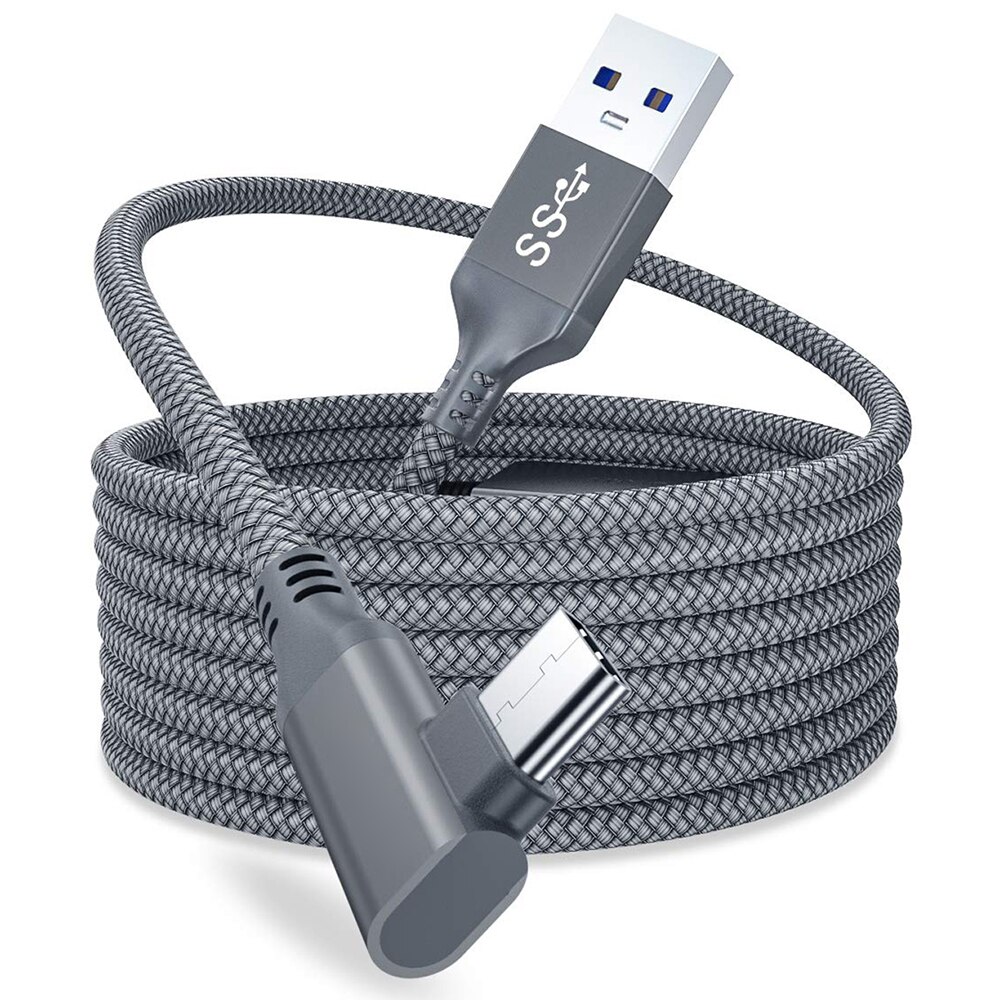 5m 2m datalinje för oculus quest 2 länk headset usb 3.0 typ c dataladdningskabel överföring typ-c till usb-a sladd vr tillbehör