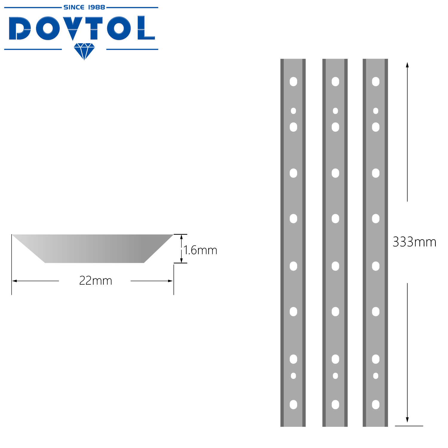 HSS 13 Inch Schaafmachine Vervanging Messen Messen Snijders voor Dewalt dw735 dw7352 dw735X Dikte Schaafmachines 1 set van 3 stuks