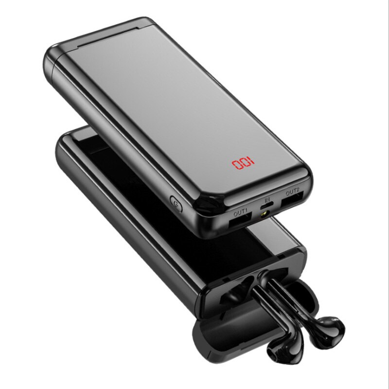Wireless 5,0 Bluetooth Kopfhörer HD Stereo Kopfhörer Headset Mit Dual Mic und 10000mAh Power tragbare Batterie Ladung Fall