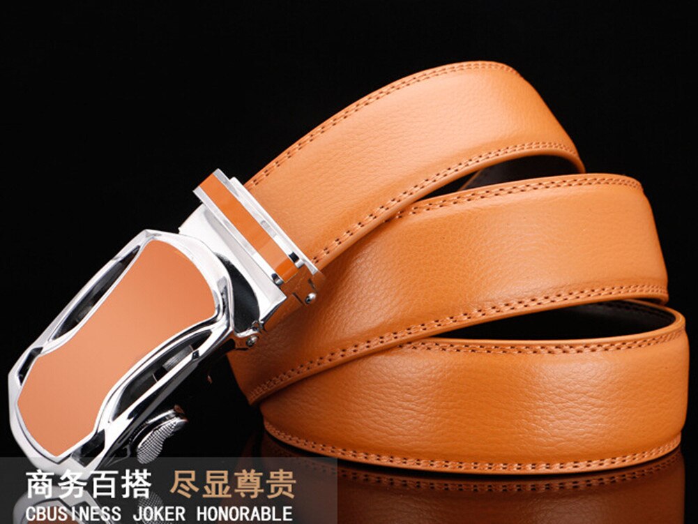 Men's Business Formal Belts Solid 3.5 X 115 CM Waist Belt Waistband Buckle Belt Faux Leather Waist Belt