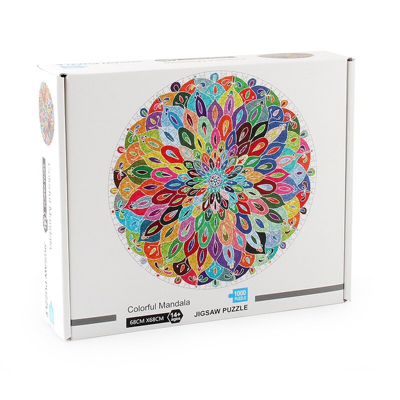 Jinletong 1000 -teiliges puzzle, lernspielzeug, puzzle-blühende farben, -3d puzzles für erwachsene, puzzlebox für erwachsene