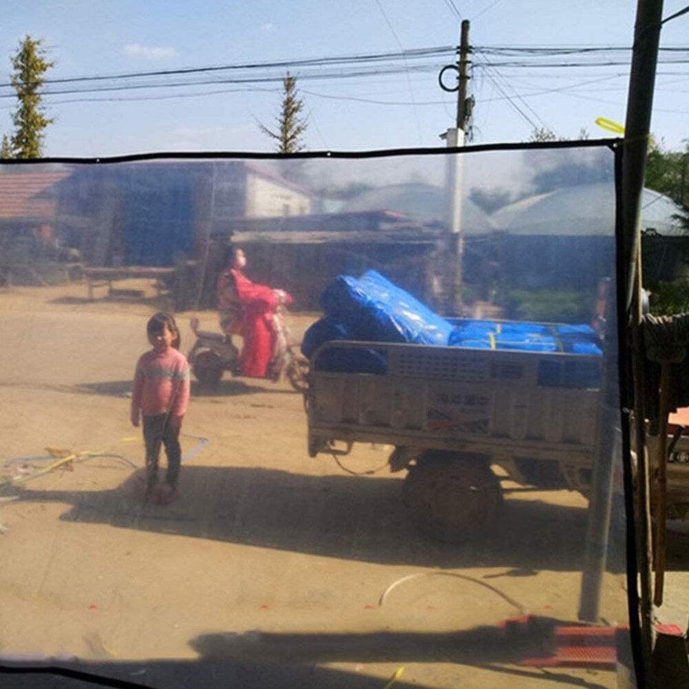 Anti-static Transparent Tarpaulin Film for Patio Balcony Garden Waterproof Rainproof Film Cover Insulation Greenhouse Film