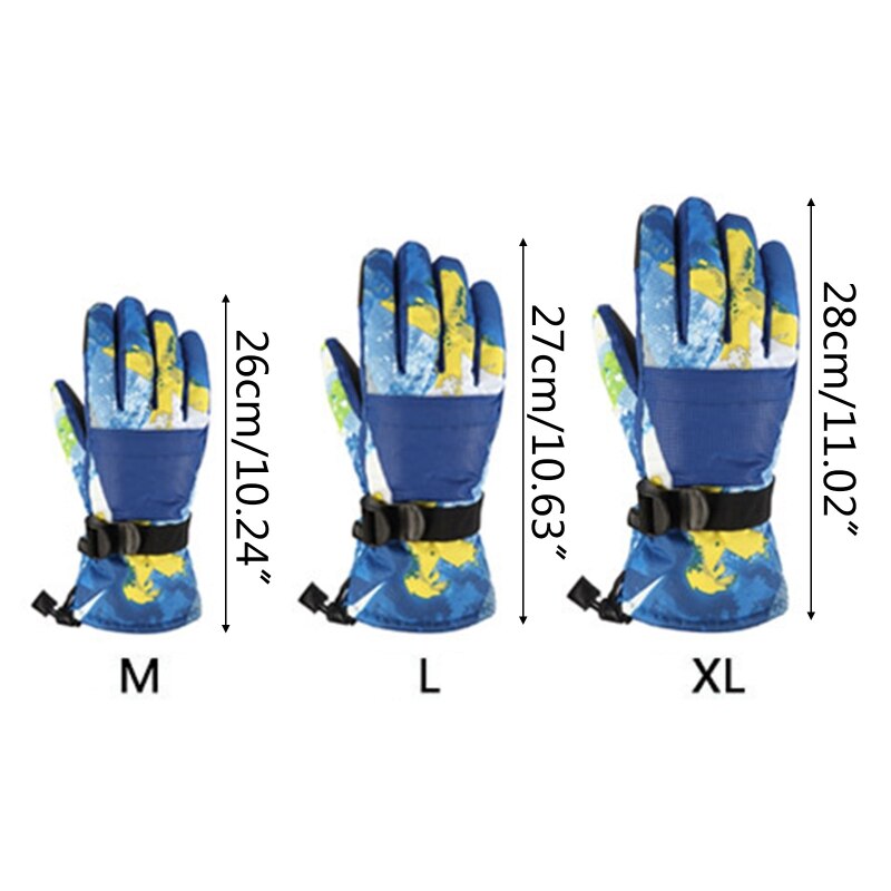 Erwachsene Winter Warme Berg Snowboard Touchscreen Ski Handschuhe Wasserdicht Volle Finger Handschuhe für draussen Motorrad