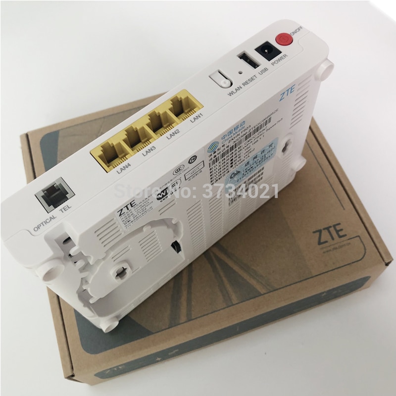 ZTE F623 FTTH GPON ONU fibra optica 6.0 GPON ONT Router with 1GE+3FE+Voice+WIFI+USB ONT English version