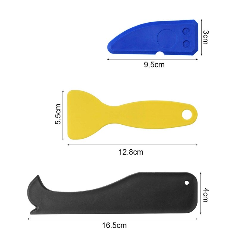 23 Pieces Caulking Tool Kit, 3 in 1 Caulking Tools Silicone Sealant Finishing Tool Grout Scraper Caulk Remover and Caulk Nozzle