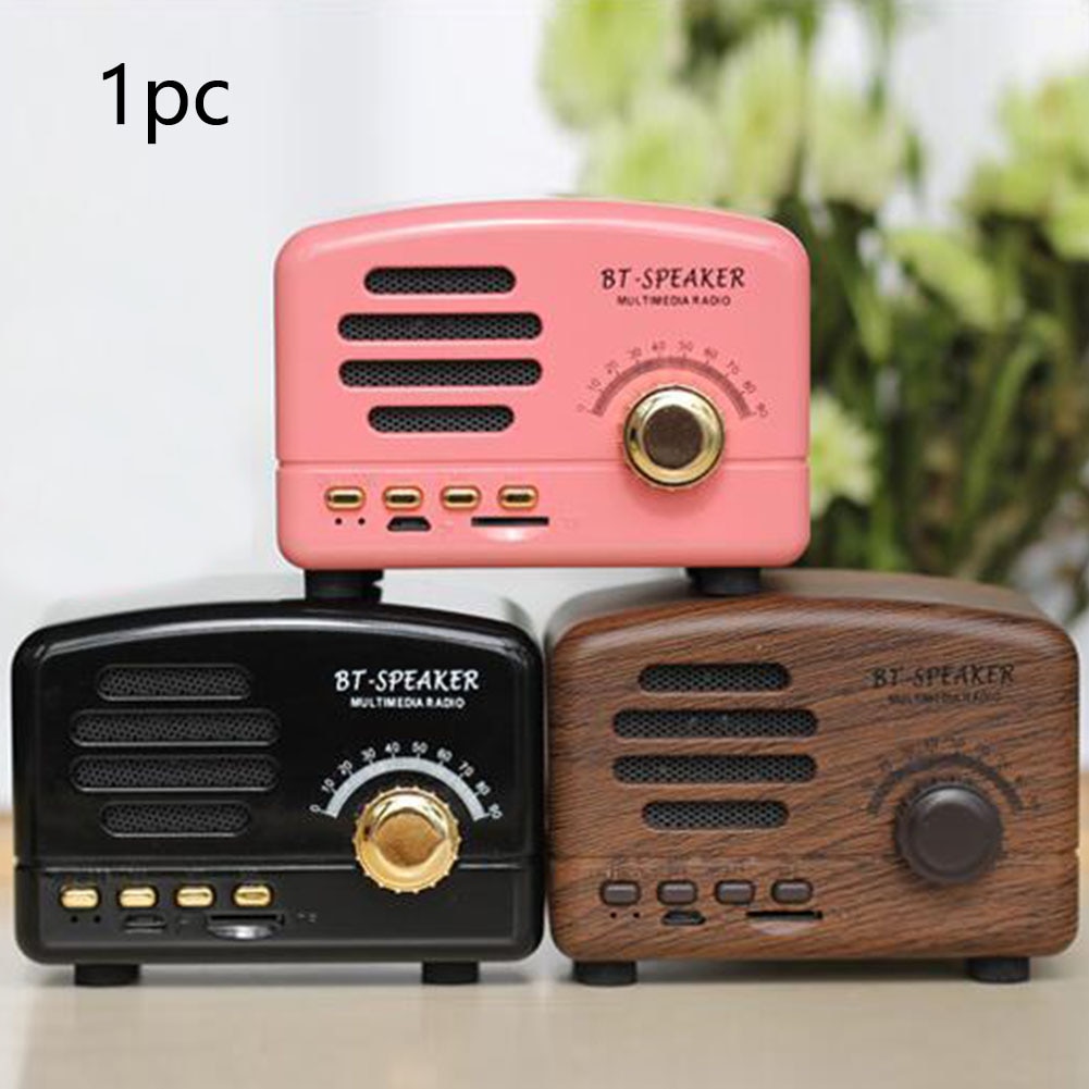 Shortwave Pocket Portable Stereo Speaker Bluetooth AM FM Home Support Card Retro Mini Radio Receiver With Rechargeable Battery