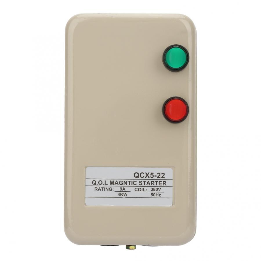 3 Phase Motor Magnetic Starter Synchronous with Motor AC380V 4KW Protection features include overload over joints