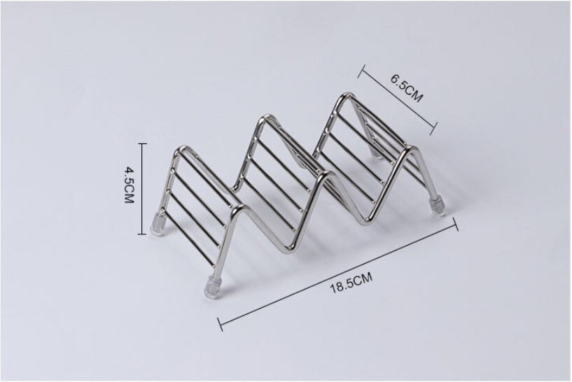 Largest supplier Taco Holder Stainless Steel Taco Stand Mexican Food Rack Shells 1-4 Slots