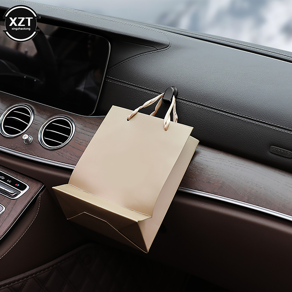 4 stks/partij Auto Haken Organizer Opslag Hanger voor USB Kabel Hoofdtelefoon Sleutel Opslag Muur Haak Hanger Auto Accessoire