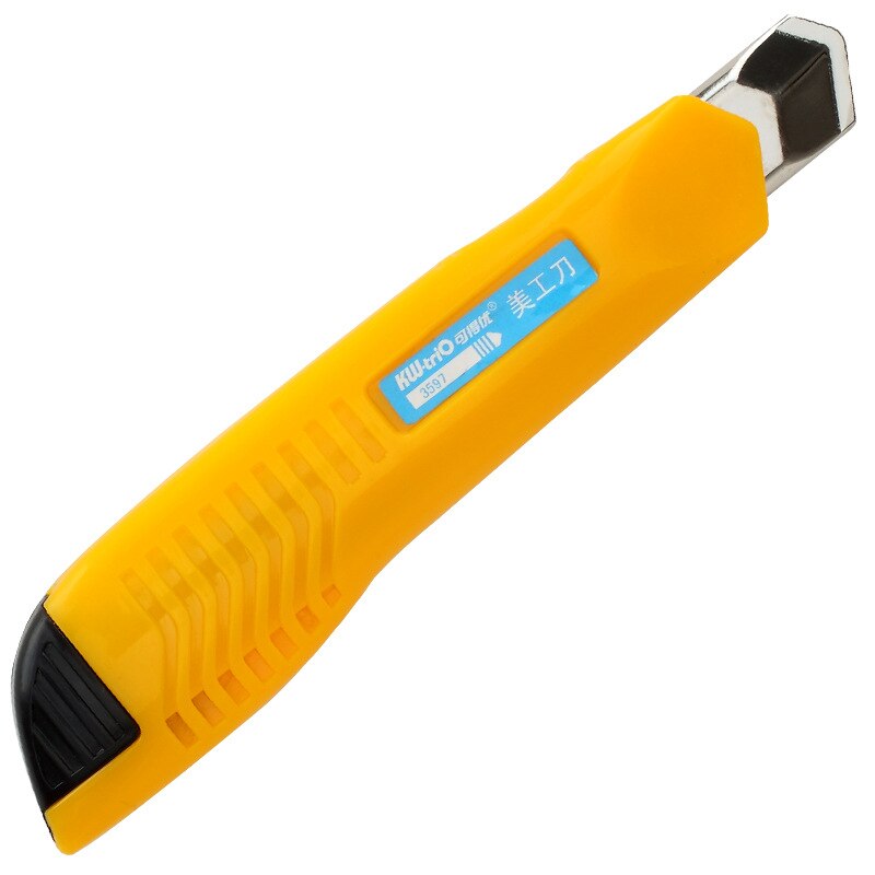 Kedeyou 3597 kulstofstål kunst kniv 18mm film kniv skole og papirvarer værktøjer