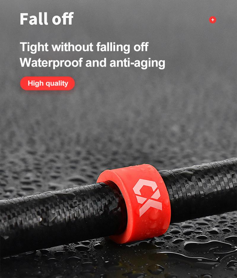 Anillo antideslizante luminoso para caña de pescar, correa de envoltura con mango de silicona que absorbe el sudor, cinta antideslizante, accesorios para anillo de pesca