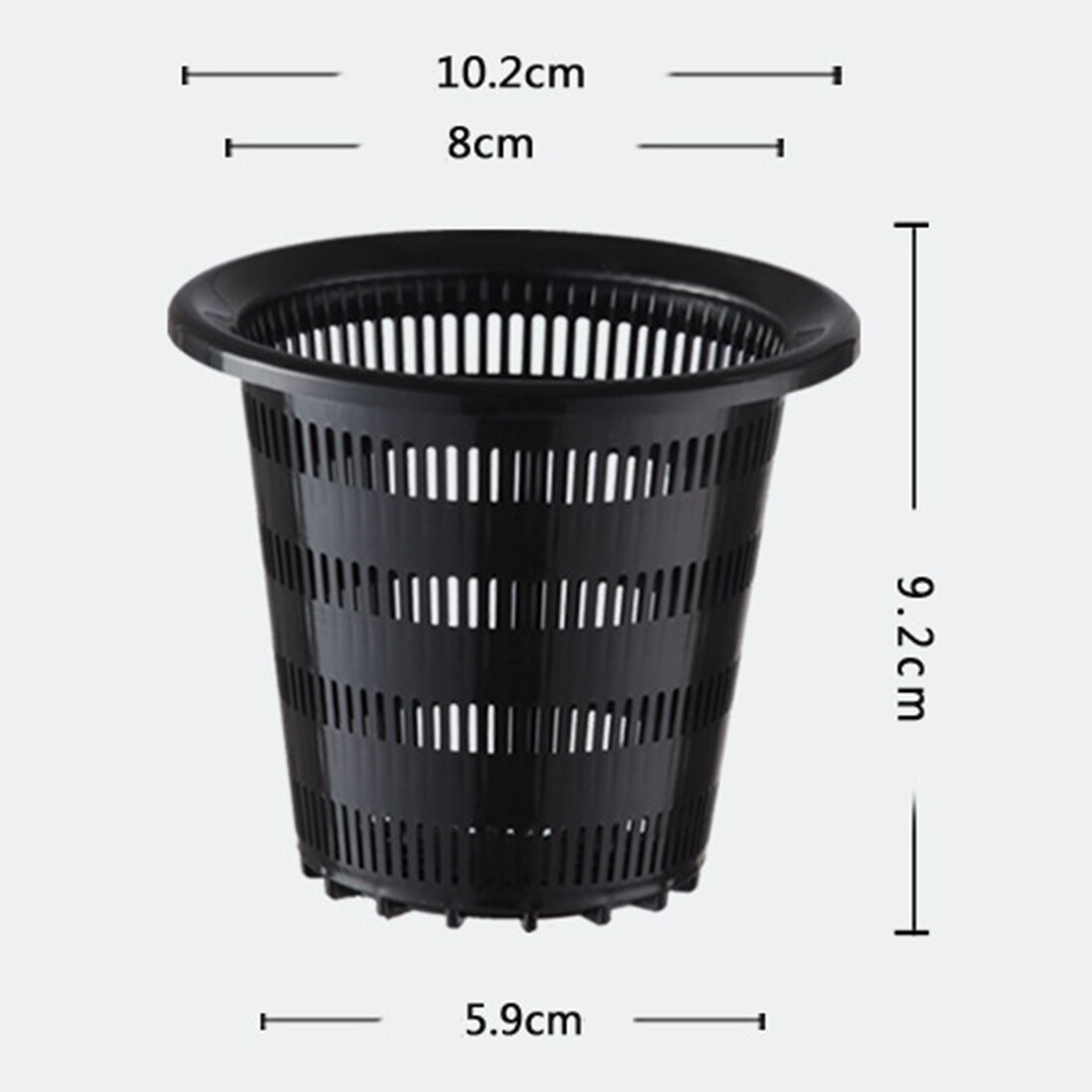 5 sztuk 10X10X9 cm siateczkowa doniczka netto puchar sadzenia kosz roślina hydroponiczna rosną narzędzia ogrodnicze-zielony biały czarny