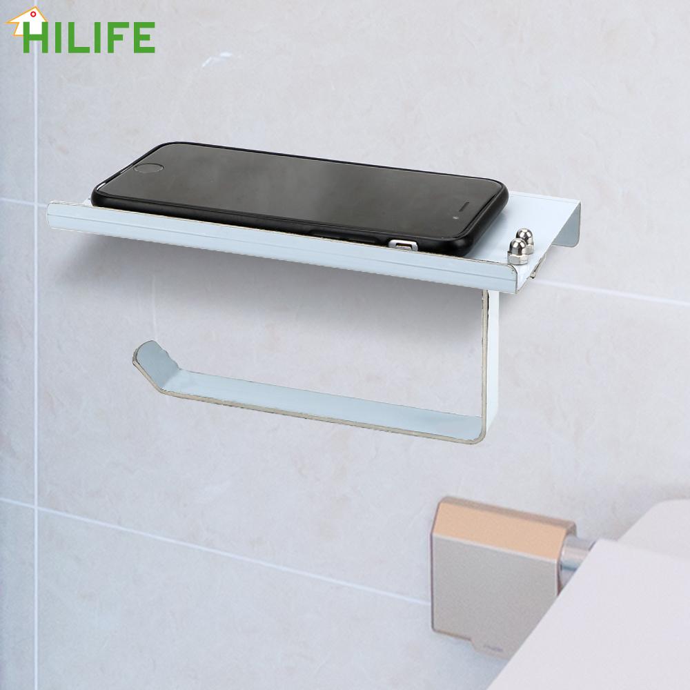 Storage Rack Rustless Roll Paper Rack Kitchen Cupboard Hanging Paper Tissue Boxes Bathroom Phone Paper Holder Stainless Steel