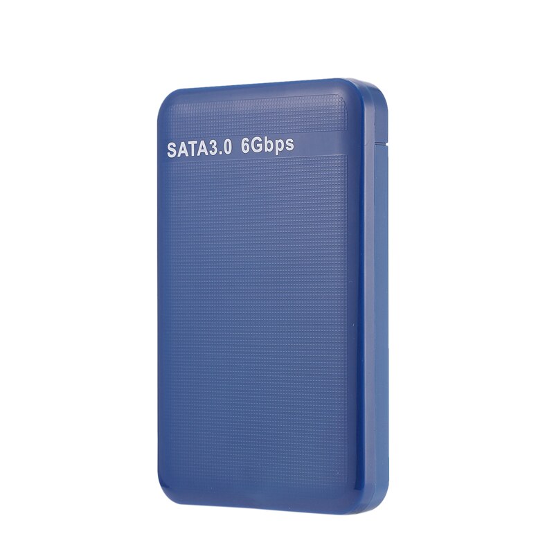 2.5 Polegada usb3.0 sata 3.0 hdd disco rígido caixa de disco rígido externo hdd caso ferramenta 6gbps suporte 3tb uasp protocolo-azul