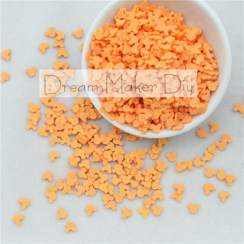 10g/ loten polymeerklei sprinkles mooie muis voor knutselen, diy confetti