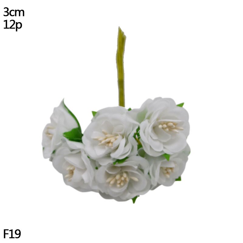 Artificial Flower Mini Stamen White Glass Berries Stamen For Wedding Party Home Decoration DIY Wreath Handmade Craft Accessories