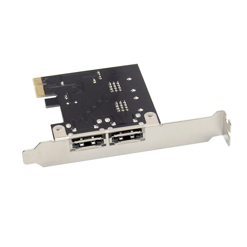 PCI-Express x1 to 2-Port eSATA and 2-Port SATA 3.0 6Gb/s PCIe Expansion Card ASM1061 Chipset